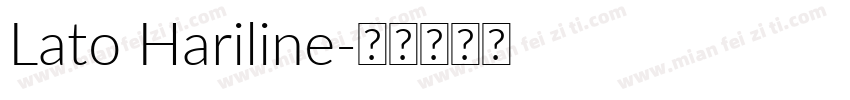 Lato Hariline字体转换